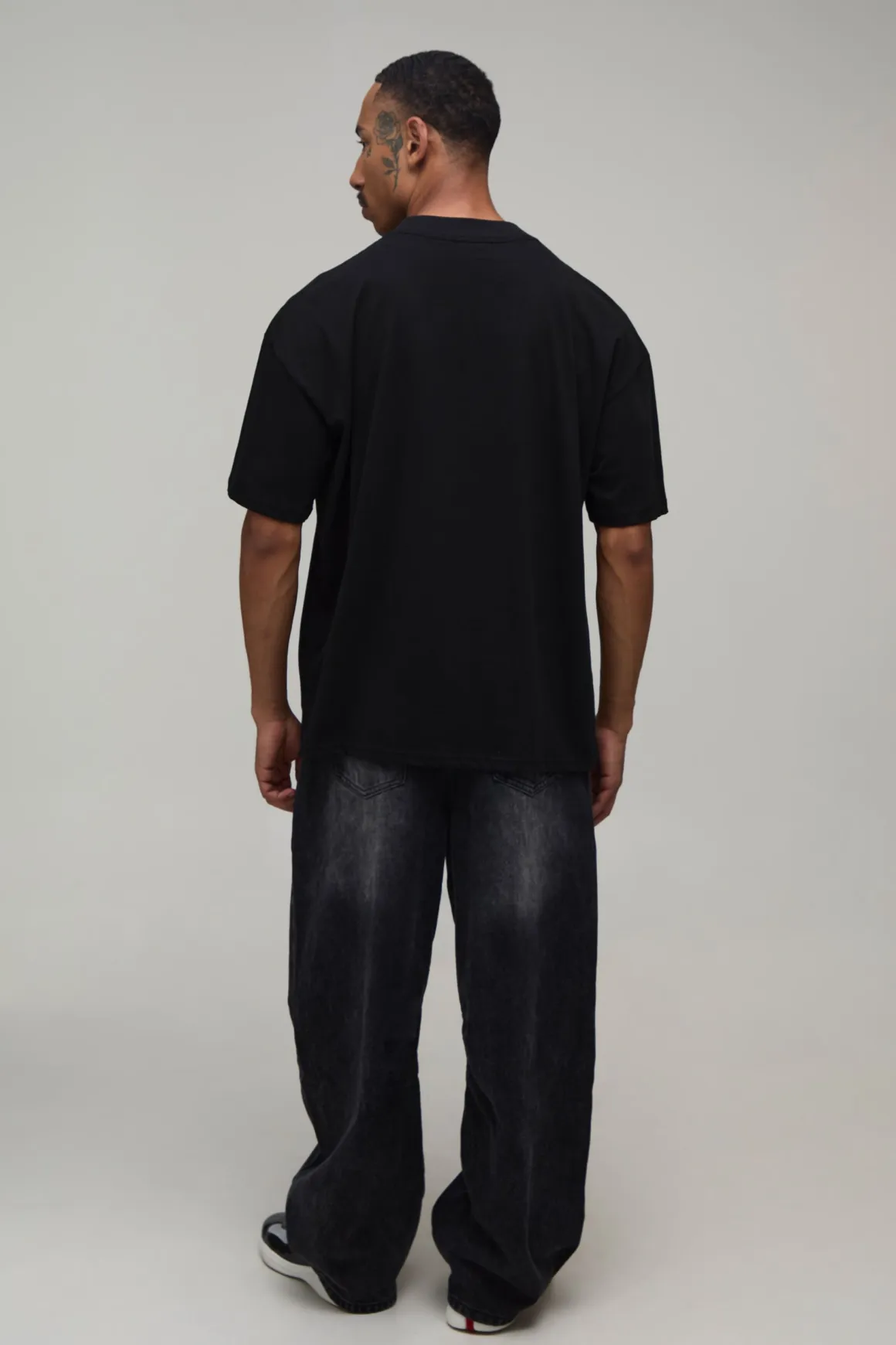 T-shirt Graphique Oversize Noir