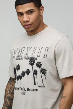 T-shirt Graphique Palmier Coupe Regular Pierre