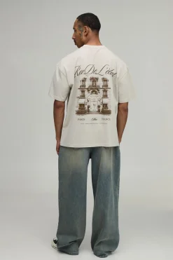 T-shirt Graphique Paris Tonal Oversize Pierre
