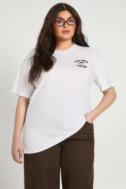 boohoo T-shirt Graphique Plus Daily Grind New York<Femme Tops