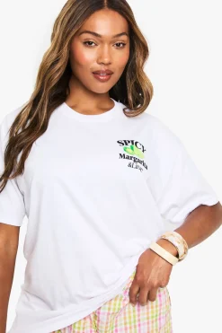T-SHIRT GRAPHIQUE SURDIMENSIONNÉ PLUS SPICY MARGARITA