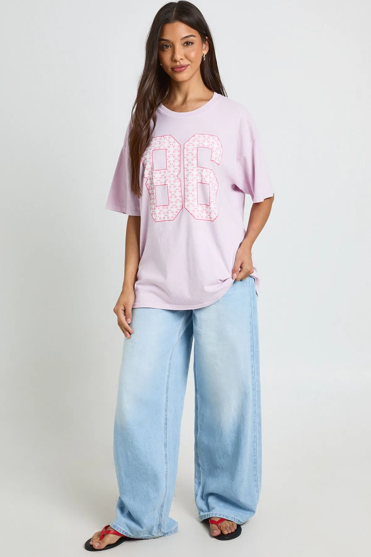 boohoo T-shirt Graphique Vichy 86<Femme Tops