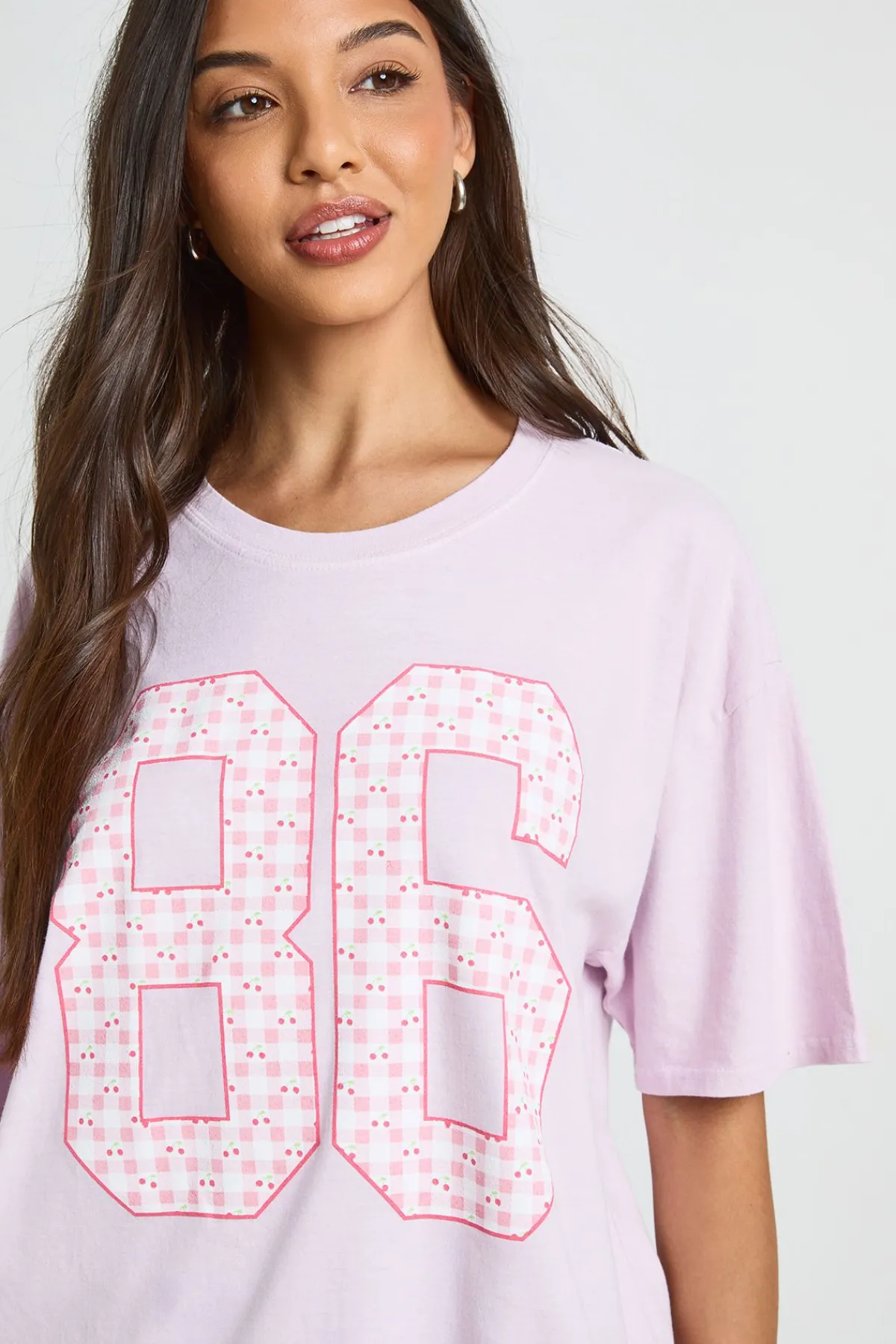 boohoo T-shirt Graphique Vichy 86<Femme Tops