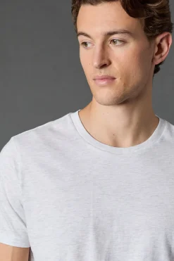 T-Shirt Gris Clair Col Rond Lot de 3