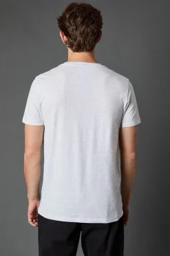 T-Shirt Gris Clair Col Rond Lot de 3
