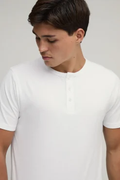 T-shirt Henley Ajusté Basique