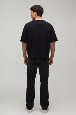 T-shirt Henley Ample Coupe Boxy Oversize