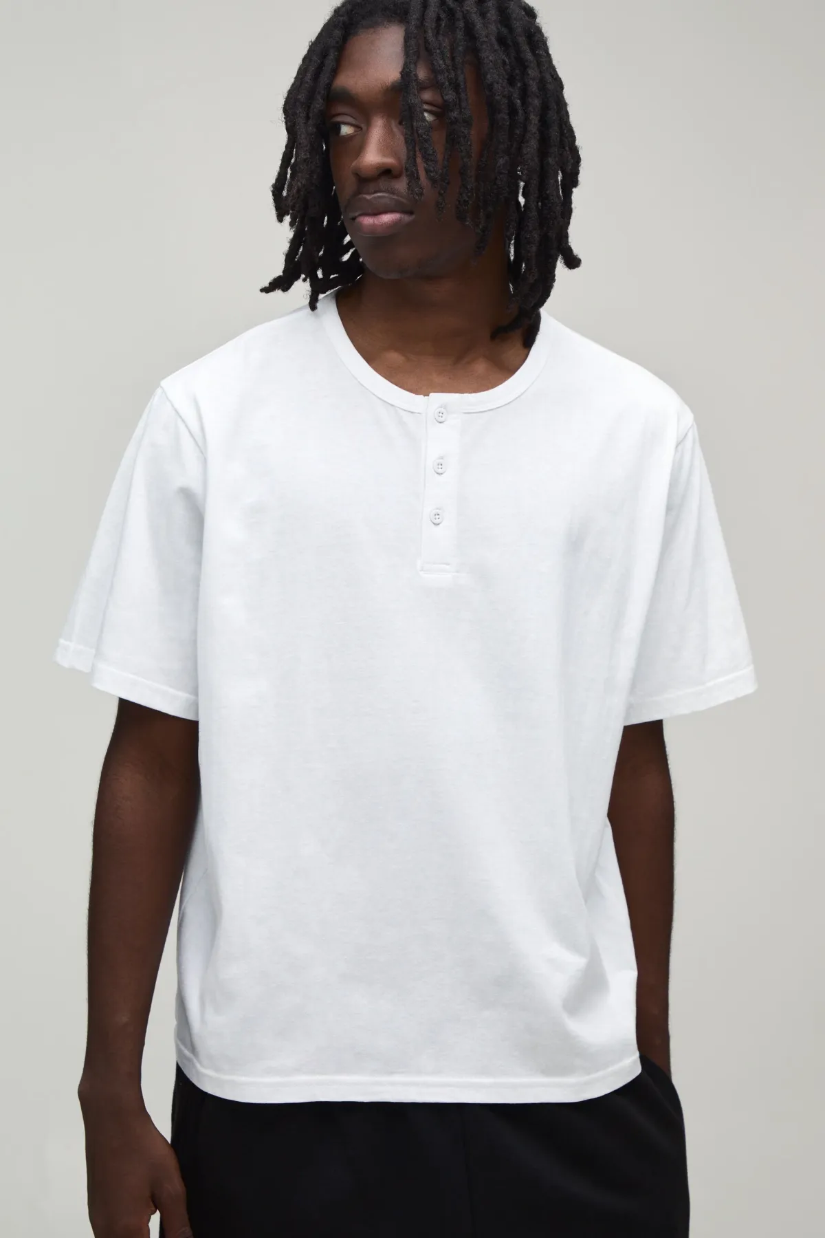 boohooMAN T-shirt Henley Décontracté À Coupe Ample<Homme T-Shirts|Essentiels