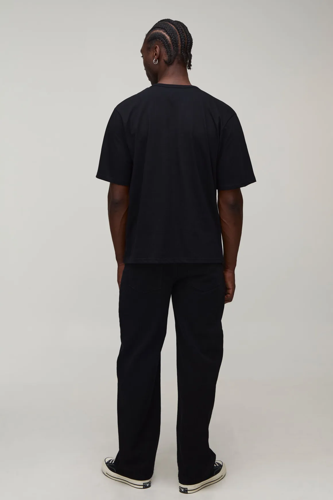 T-shirt Henley Décontracté Essentiel Coupe Ample Grande Taille