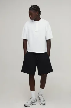 T-shirt Henley Oversize Coupe Boxy