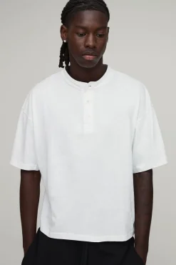 T-shirt Henley Oversize Coupe Boxy