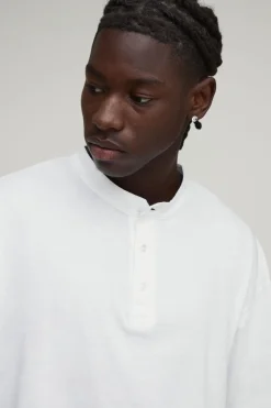 T-shirt Henley Oversize Coupe Boxy