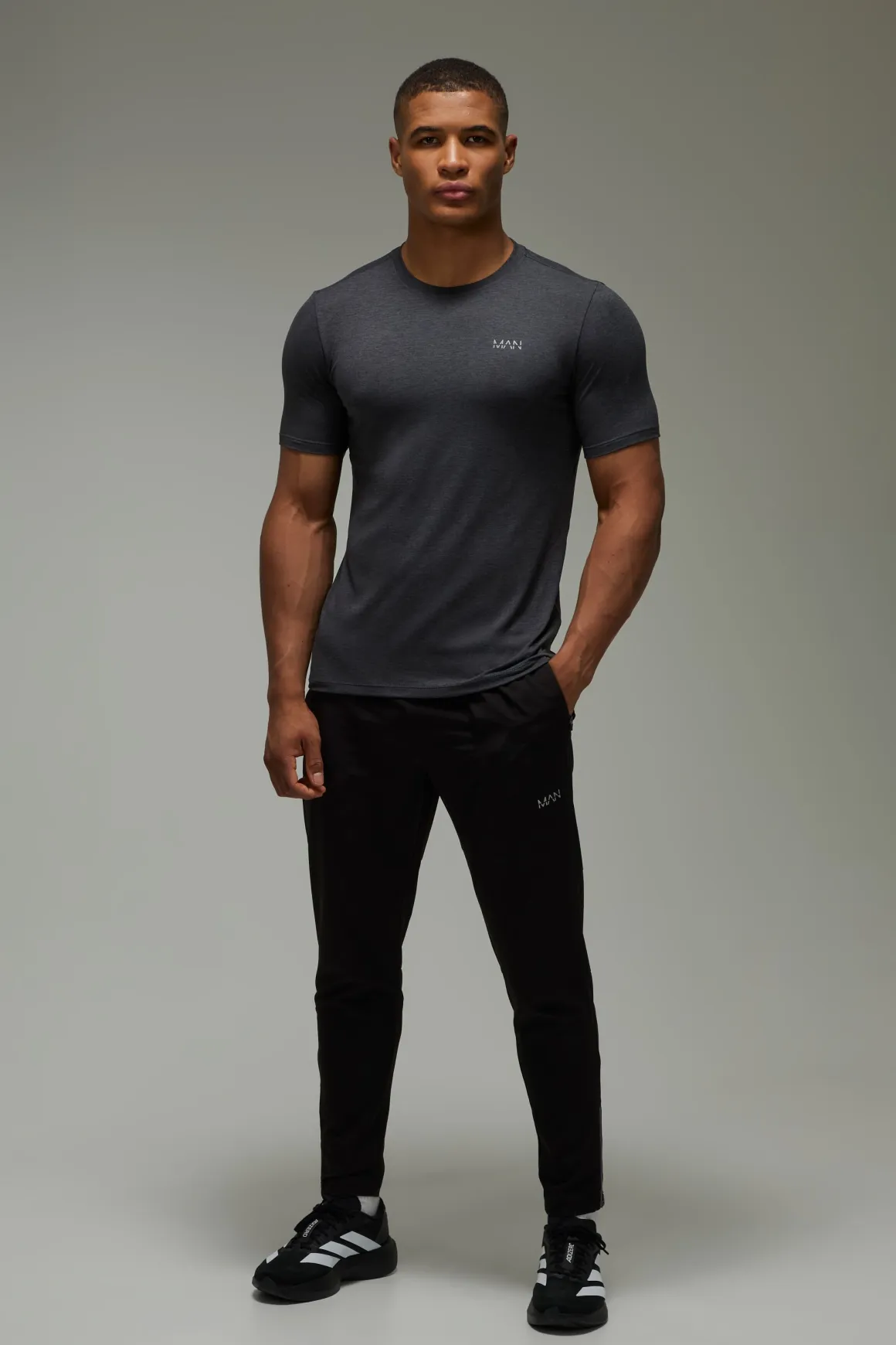 T-shirt Homme Actif Chiné Coupe Regular
