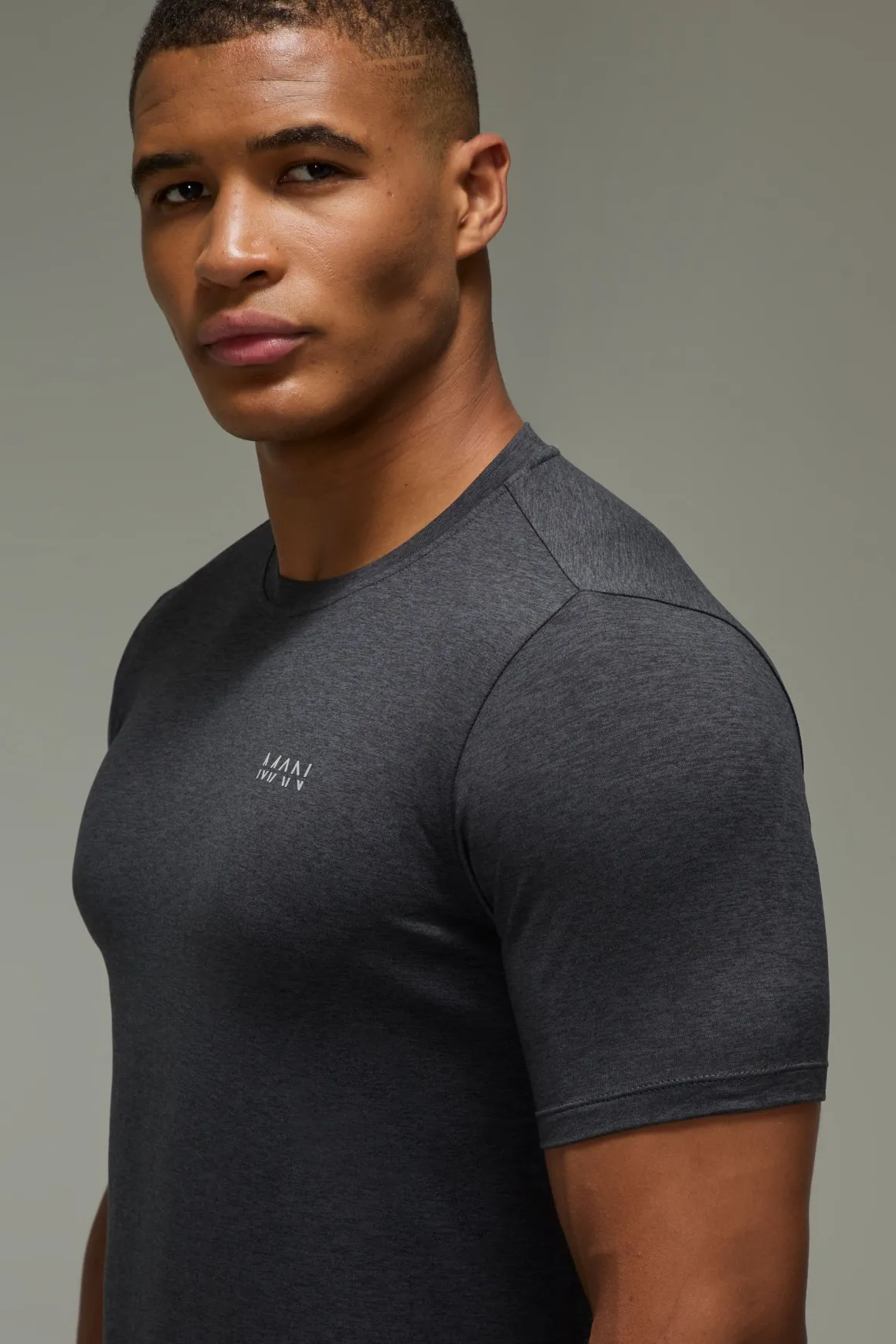 T-shirt Homme Actif Chiné Coupe Regular