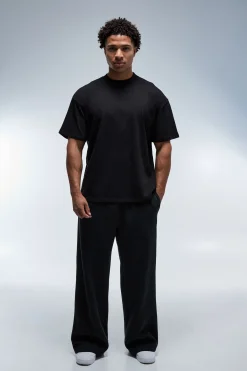 boohooMAN T-shirt Homme Active Bulking Oversize À Col Montant<Femme Athleisure