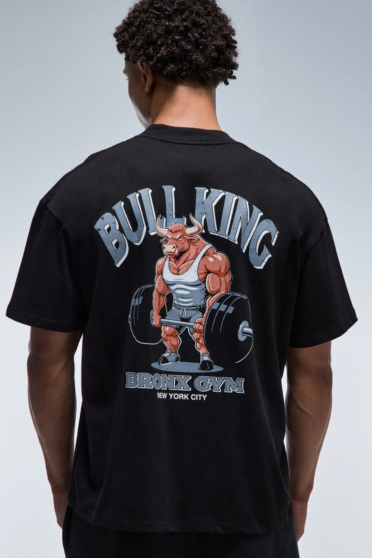 boohooMAN T-shirt Homme Active Bulking Oversize À Col Montant<Femme Athleisure
