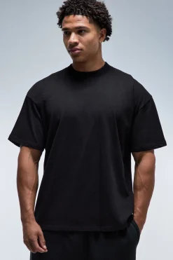 boohooMAN T-shirt Homme Active Bulking Oversize À Col Montant<Femme Athleisure