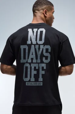 T-shirt Homme Active Col Allongé Coupe Oversize No Days Off