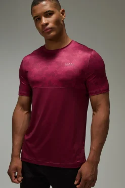 boohooMAN T-shirt Homme Active Coupe Regular À Blocs De Couleur Camouflage<Femme T-Shirts|Athleisure