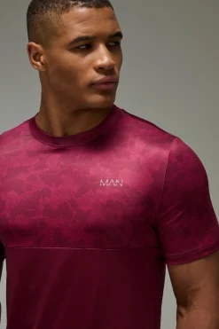 boohooMAN T-shirt Homme Active Coupe Regular À Blocs De Couleur Camouflage<Femme T-Shirts|Athleisure