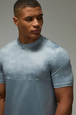 T-shirt Homme Active Coupe Regular À Blocs De Couleur Camouflage