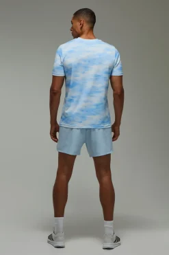 T-shirt Homme Active À Imprimé Nuages Abstraits Coupe Regular