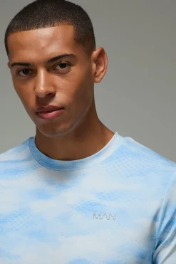 T-shirt Homme Active À Imprimé Nuages Abstraits Coupe Regular