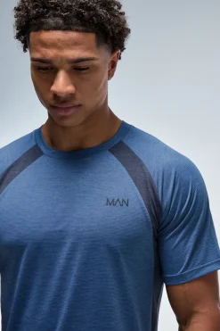 T-shirt Homme Active À Manches Raglan Coupe Régulière Avec Blocs De Couleur