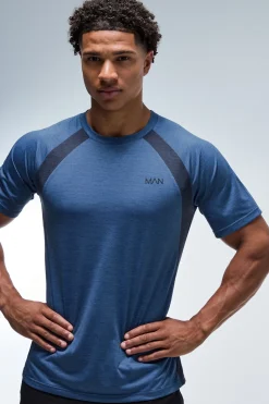 T-shirt Homme Active À Manches Raglan Coupe Régulière Avec Blocs De Couleur