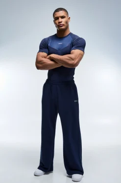 T-shirt Homme Active À Panneaux Coupe Ajustée Musclée
