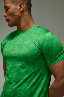 boohooMAN T-shirt Homme Coupe Ajustée Régulière Imprimé Camouflage Géométrique Active<Femme Nouveautés Grande Taille|Tout Afficher