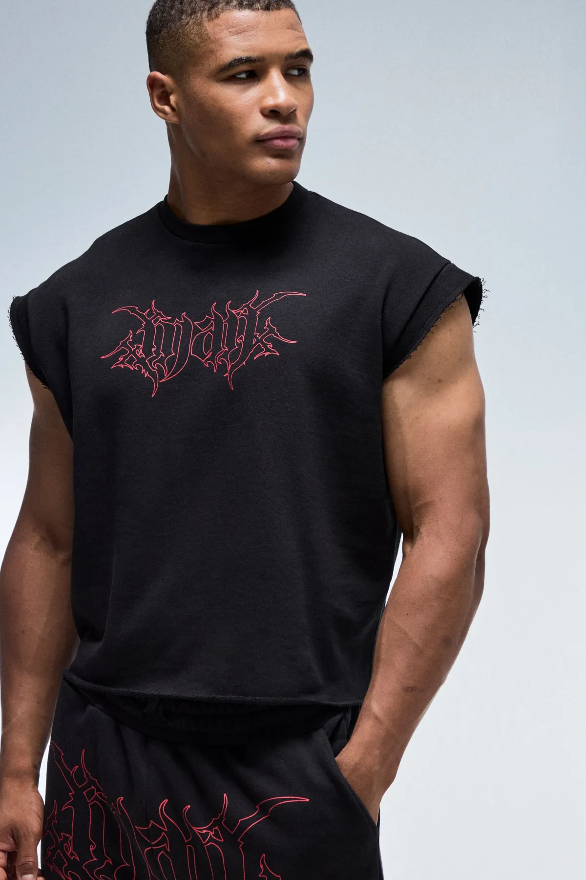 boohooMAN T-shirt Homme Coupe Boxy Raccourcie Active<Femme Athleisure|T-Shirts Et Débardeurs