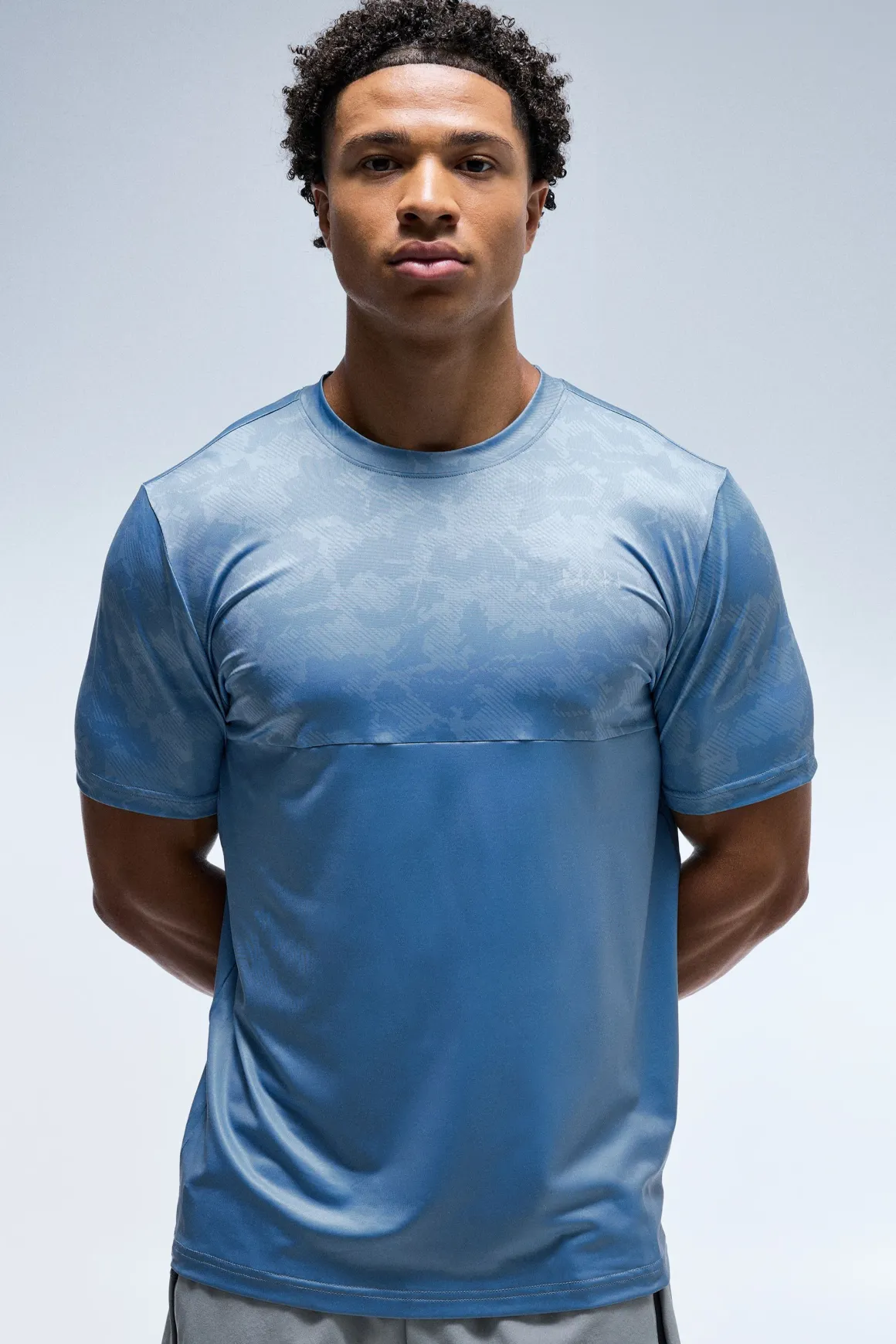 T-shirt Homme Coupe Regular Active À Blocs De Couleur Camouflage