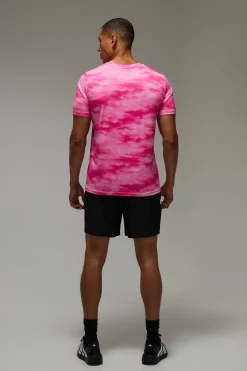 boohooMAN T-shirt Homme Coupe Regular À Imprimé Nuage Abstrait Pour Sport<Femme Tout Afficher|Tout Afficher Activewear
