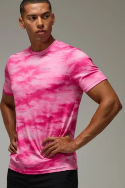boohooMAN T-shirt Homme Coupe Regular À Imprimé Nuage Abstrait Pour Sport<Femme Tout Afficher|Tout Afficher Activewear