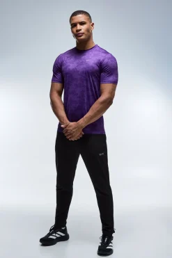 boohooMAN T-shirt Homme Coupe Regular À Imprimé Géo Camouflage Active<Femme T-Shirts|Athleisure