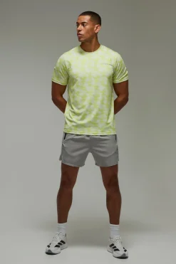 T-shirt Homme Coupe Regular À Motif Vague Abstraite Active