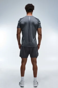 T-shirt Homme Coupe Régulière Active Avec Panneau Arrière Chiné
