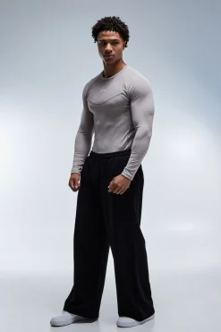 T-shirt Homme Manches Longues Coupe Ajustée Active Muscle Fit