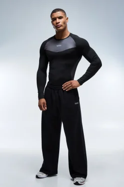 T-shirt Homme À Manches Longues Coupe Ajustée Muscle Active