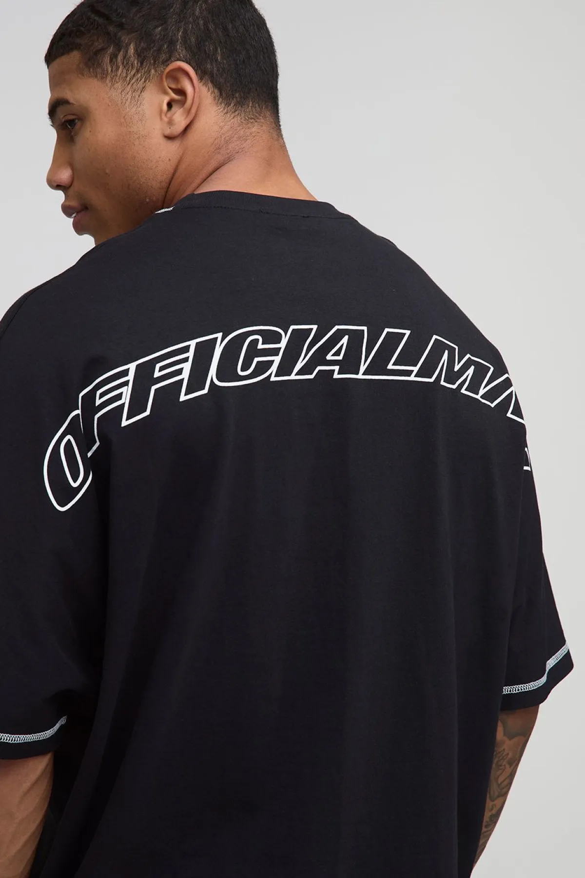 boohooMAN T-shirt Homme Officiel Boxy Extrêmement Surdimensionné<Homme T-Shirts