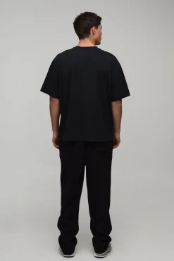 T-shirt Homme Oversize Avec Broderie Script
