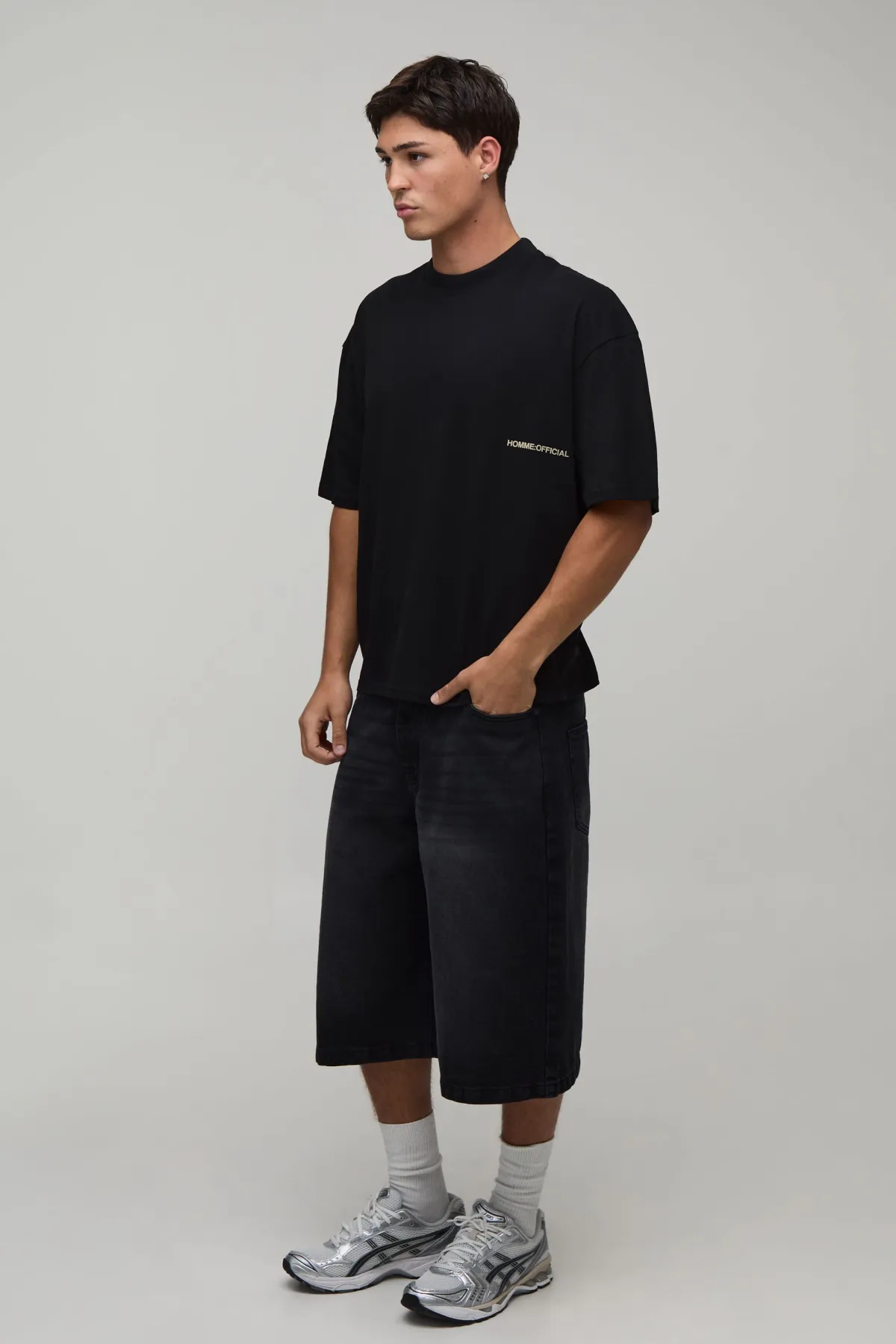 boohooMAN T-shirt Homme Oversize Coupe Boxy Avec Imprimé Caoutchouc<Homme T-Shirts Impriméstendances|T-Shirts