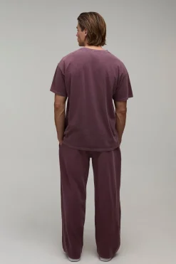 T-shirt Homme Oversize Délavé Avec Logo Ovale