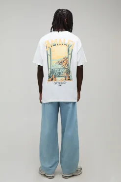 T-shirt Homme Oversize À Imprimé Script Amalfi