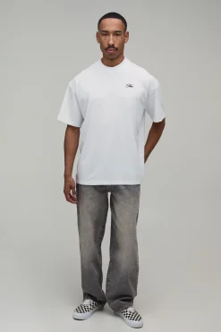 T-shirt Homme Oversize À Imprimé Floral Et Lettrage Graphique