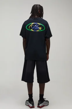boohooMAN T-shirt Homme Oversize À Inscription Brazil<Homme T-Shirts Impriméstendances|T-Shirts