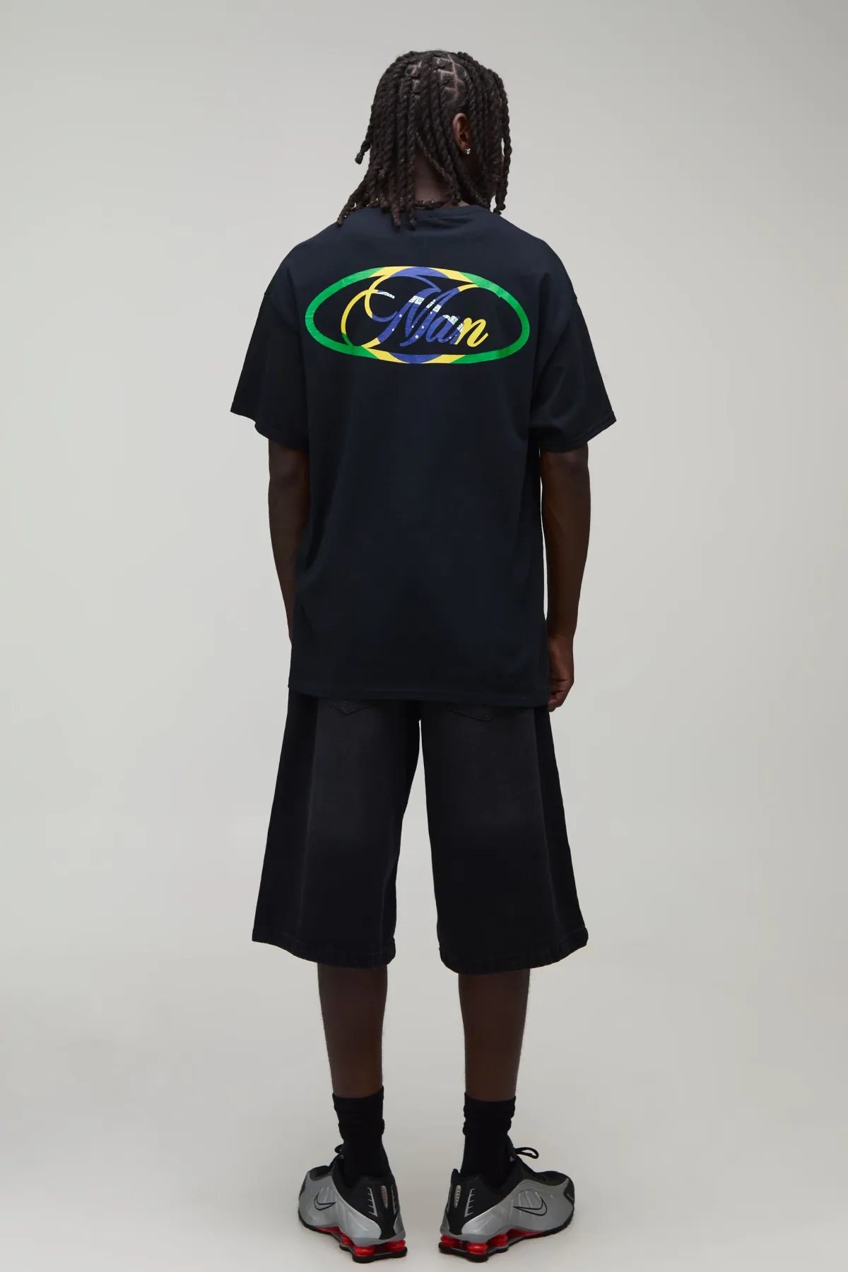 boohooMAN T-shirt Homme Oversize À Inscription Brazil<Homme T-Shirts Impriméstendances|T-Shirts