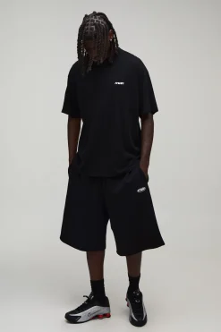 T-shirt Homme Oversize Sport Brodé Effet Délavé