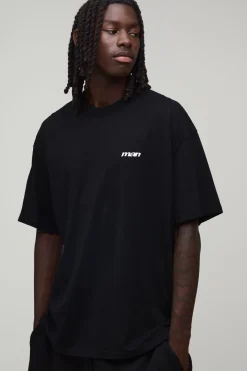 T-shirt Homme Oversize Sport Brodé Effet Délavé